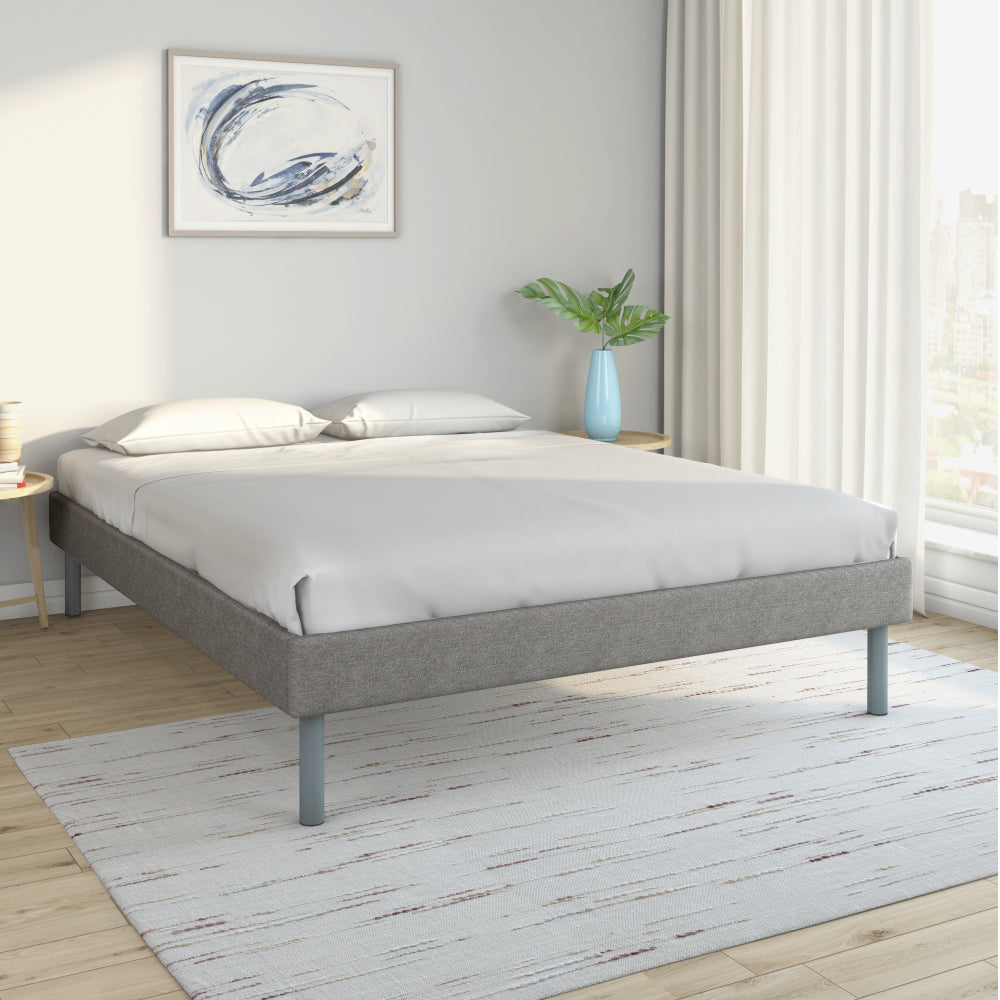 Velvette Upholstered Bed grey product view