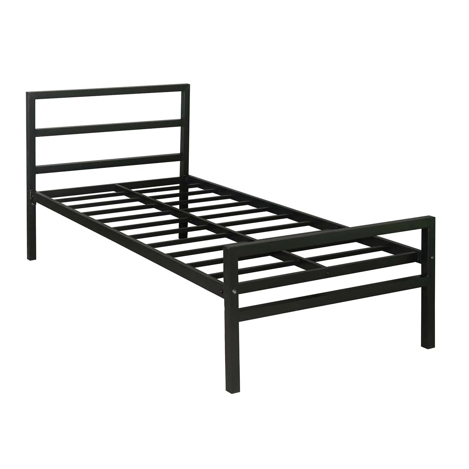 Buy Striker Metal Black Bed Plus Single Mattress Online in India Nilkamal Sleep